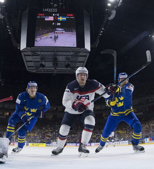 2017 IIHF World Championship. USA vs. Sweden