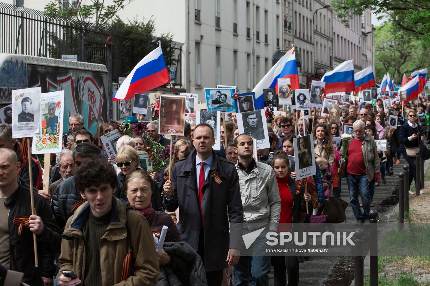Immortal Regiment march in Europe