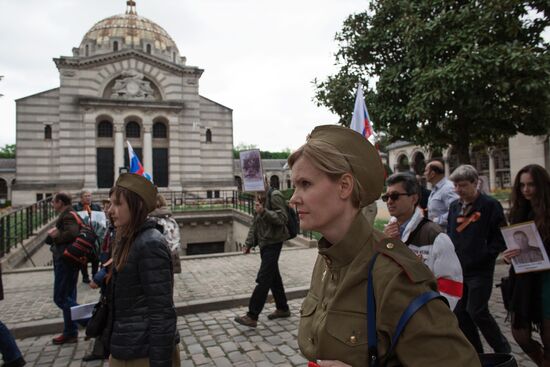 Immortal Regiment march in Europe