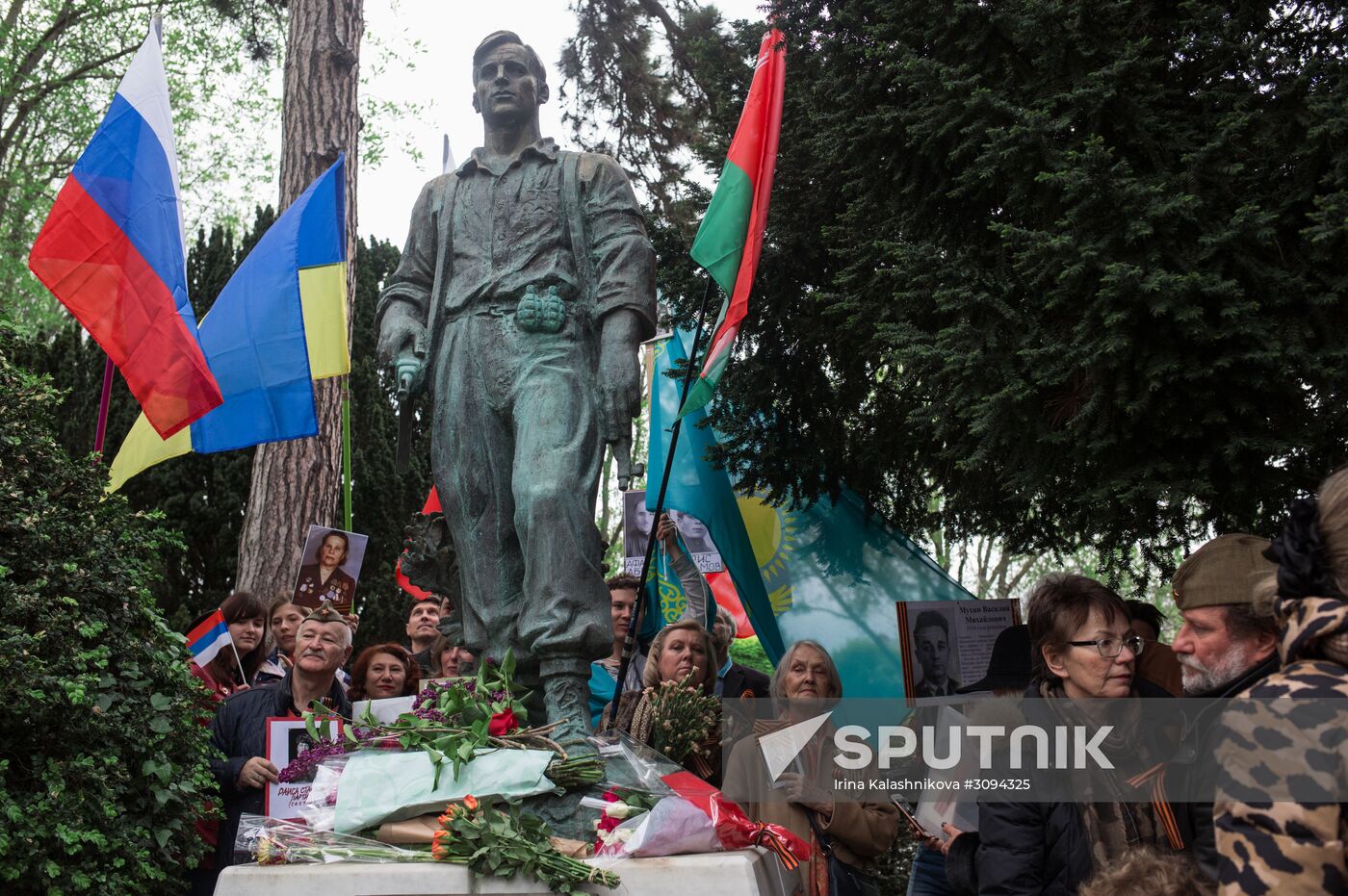 Immortal Regiment march in Europe