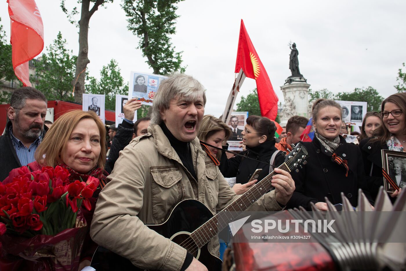 Immortal Regiment march in Europe