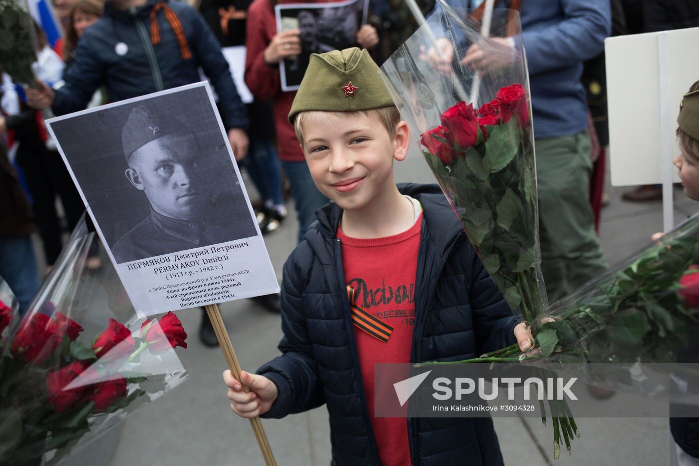 Immortal Regiment march in Europe