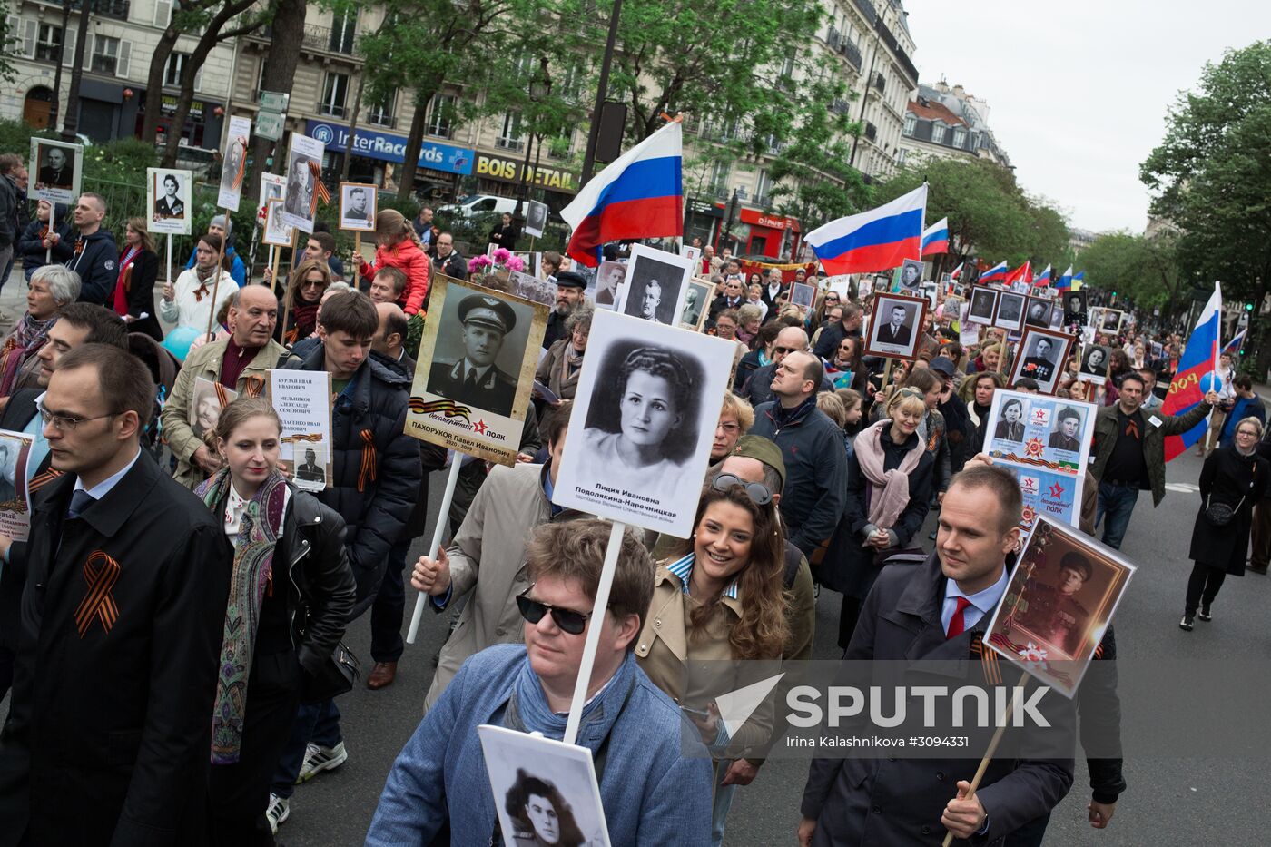 Immortal Regiment march in Europe