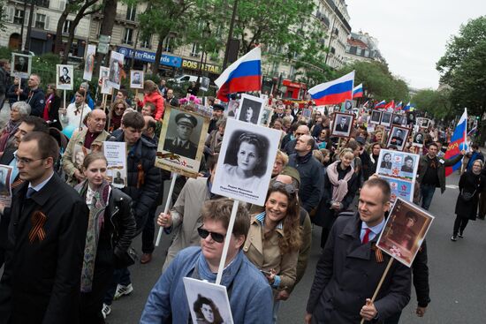 Immortal Regiment march in Europe