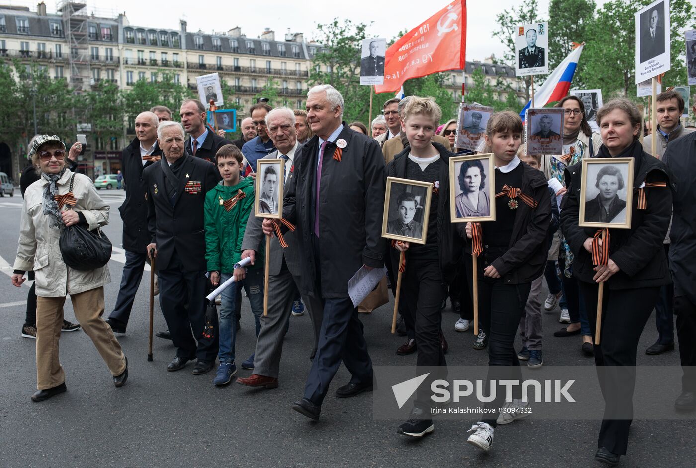 Immortal Regiment march in Europe