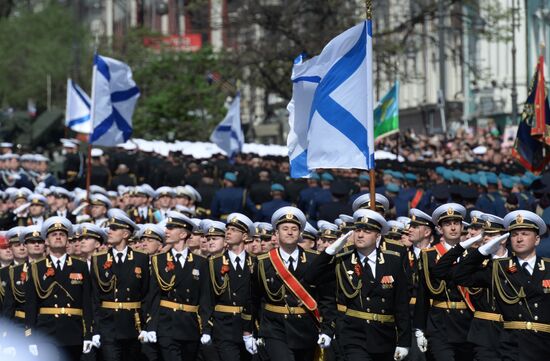 Military parade in Russian cities marking the 72nd anniversary of Victory