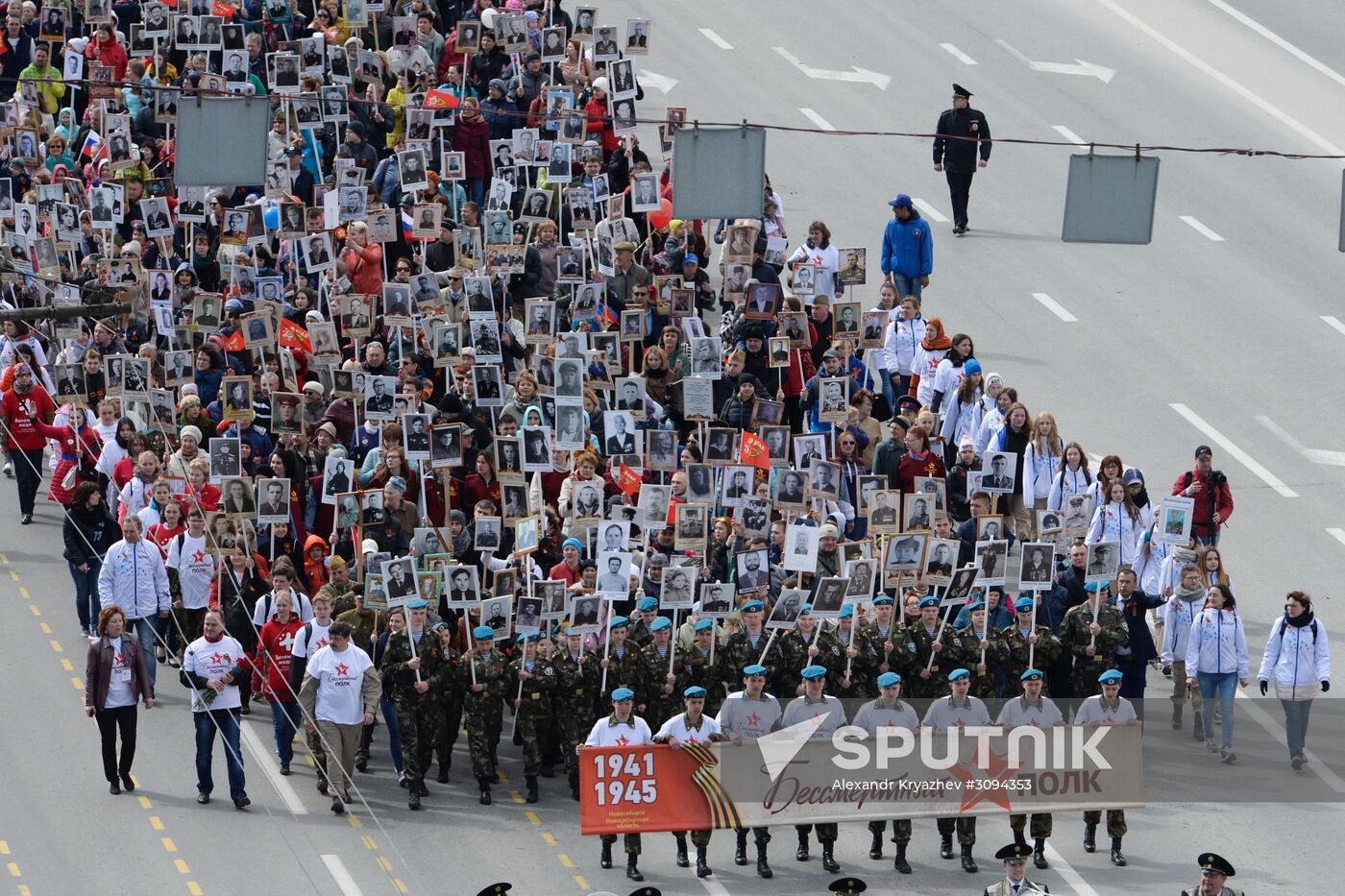 Immortal Regiment march in Russian cities