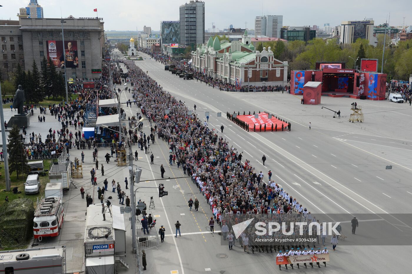 Immortal Regiment march in Russian cities