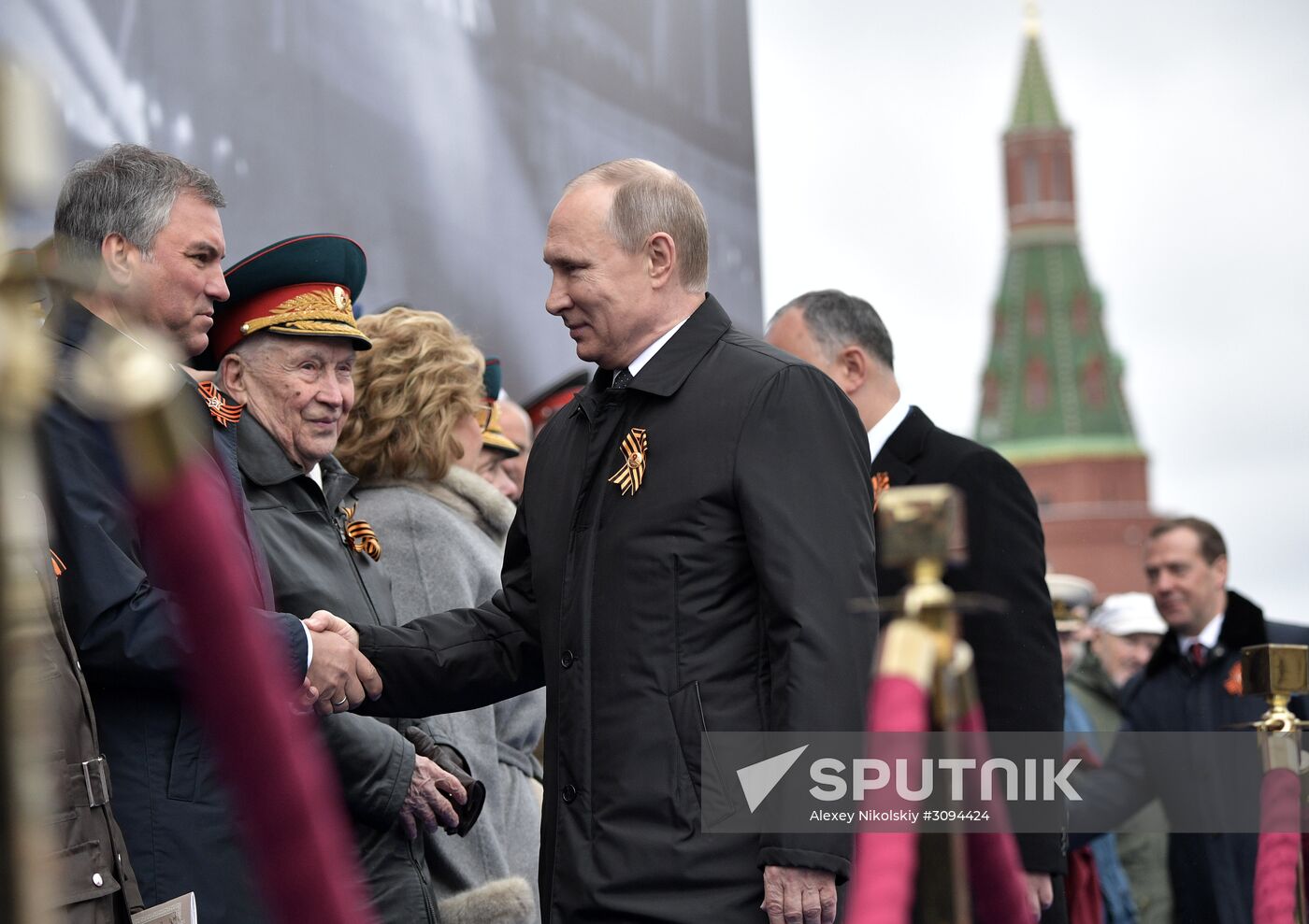 President Putin, Prime Minister Medvedev attend military parade on 72nd anniversary of victory in Great Patriotic War