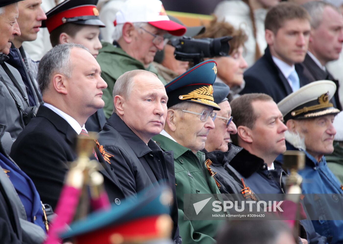 President Putin, Prime Minister Medvedev attend military parade on 72nd anniversary of victory in Great Patriotic War