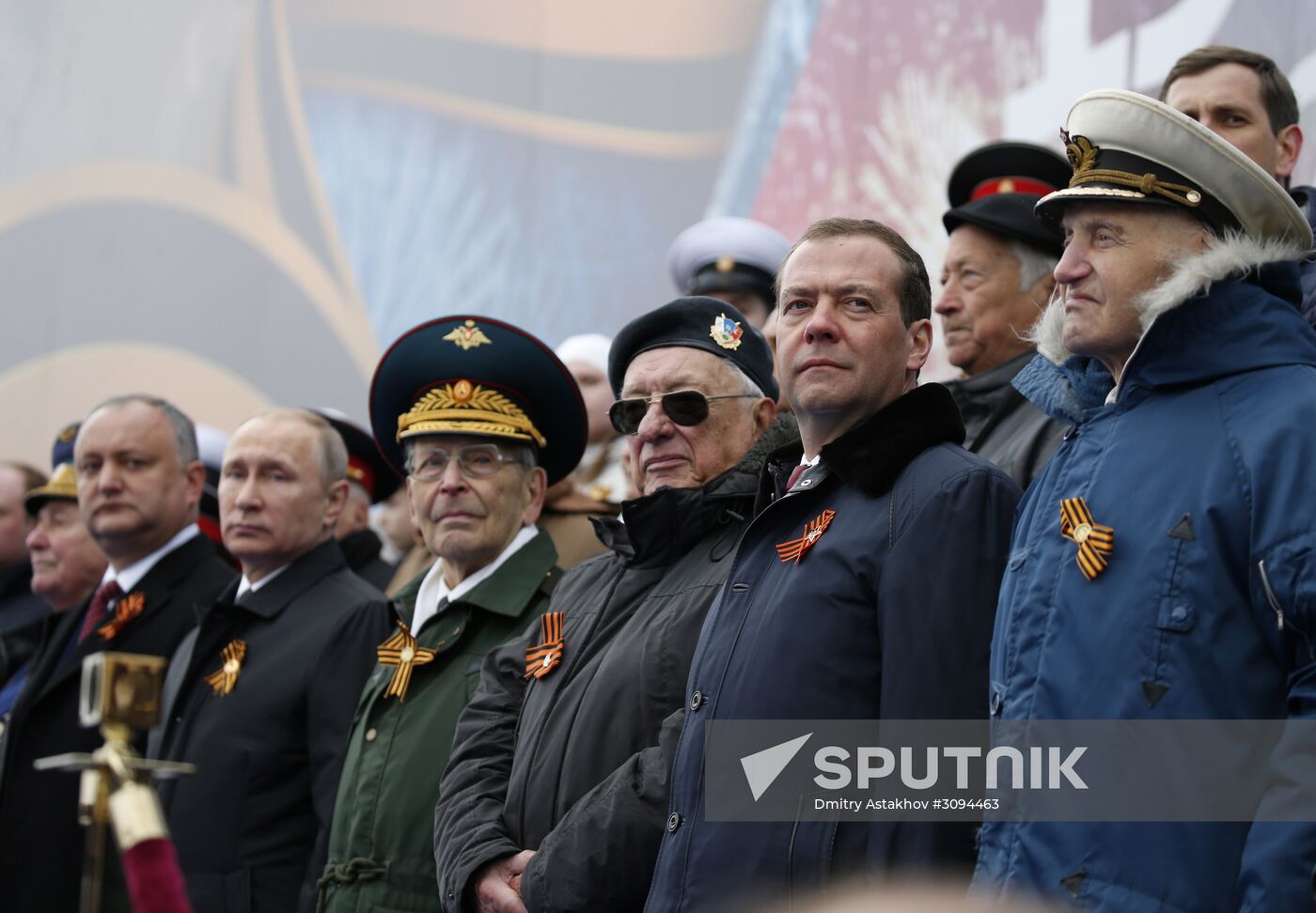 President Putin, Prime Minister Medvedev attend military parade on 72nd anniversary of victory in Great Patriotic War