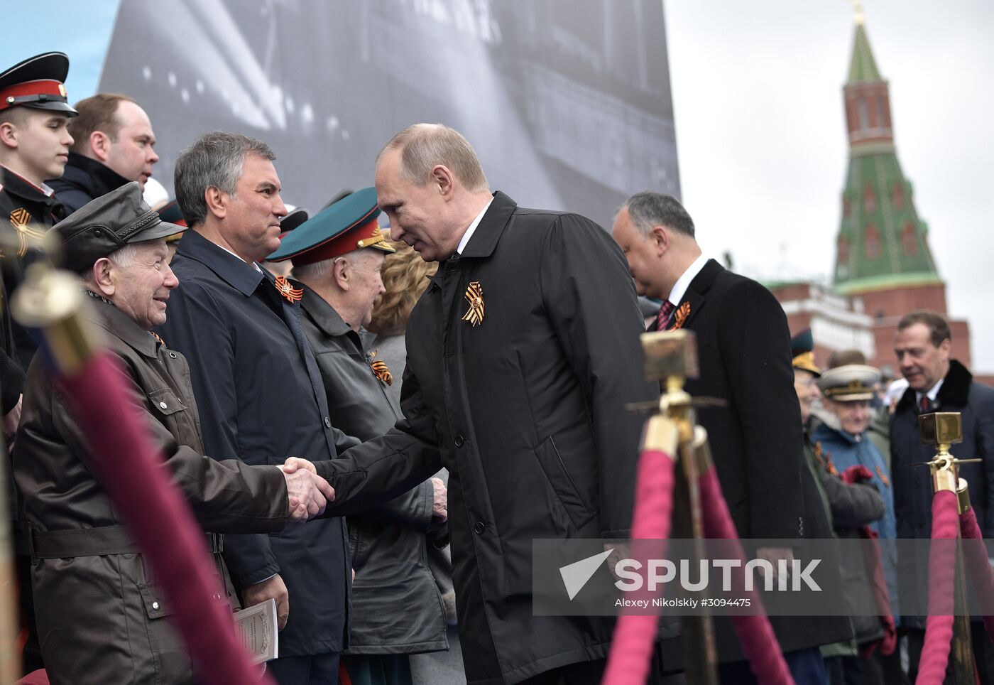 President Putin, Prime Minister Medvedev attend military parade on 72nd anniversary of victory in Great Patriotic War
