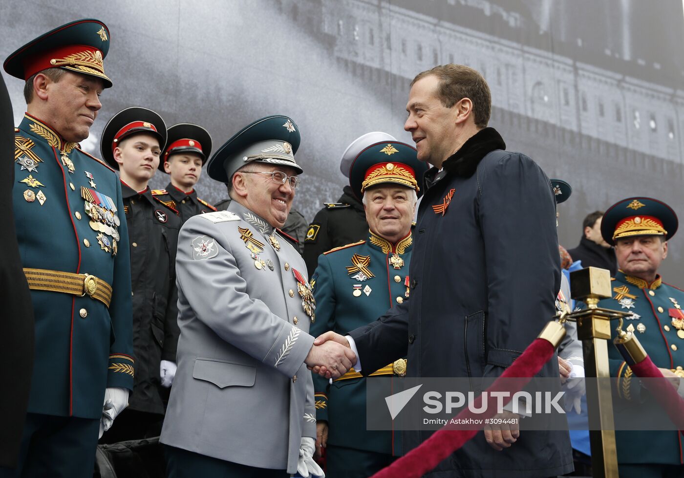 President Putin, Prime Minister Medvedev attend military parade on 72nd anniversary of victory in Great Patriotic War