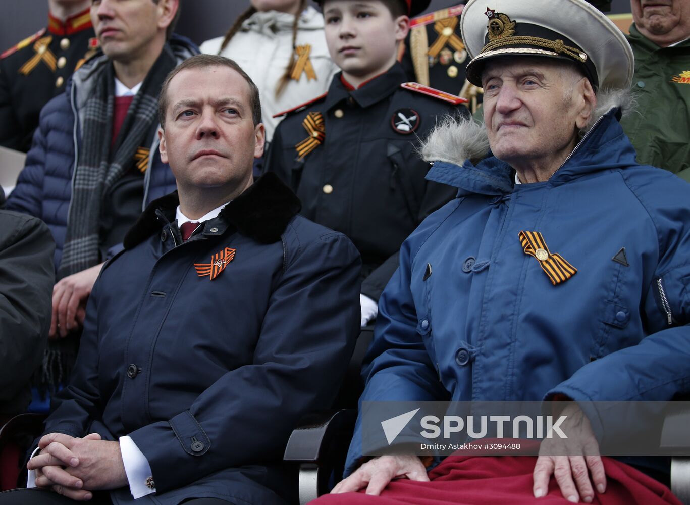 President Putin, Prime Minister Medvedev attend military parade on 72nd anniversary of victory in Great Patriotic War