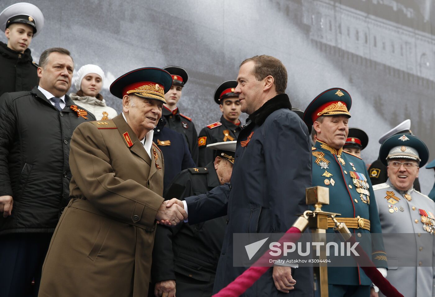 President Putin, Prime Minister Medvedev attend military parade on 72nd anniversary of victory in Great Patriotic War