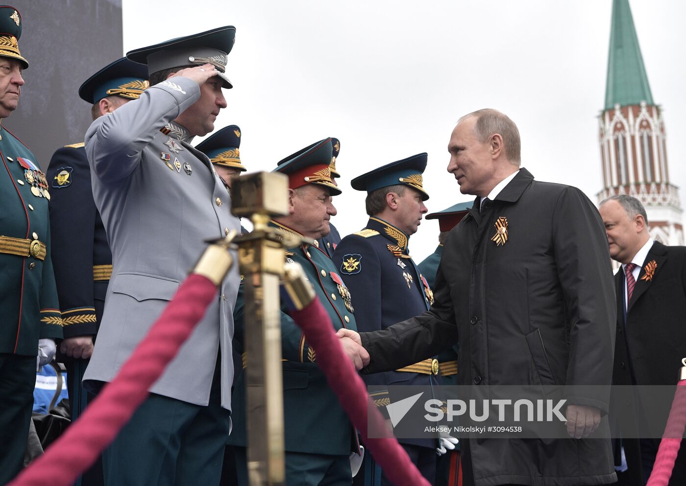 President Putin, Prime Minister Medvedev attend military parade on 72nd anniversary of victory in Great Patriotic War