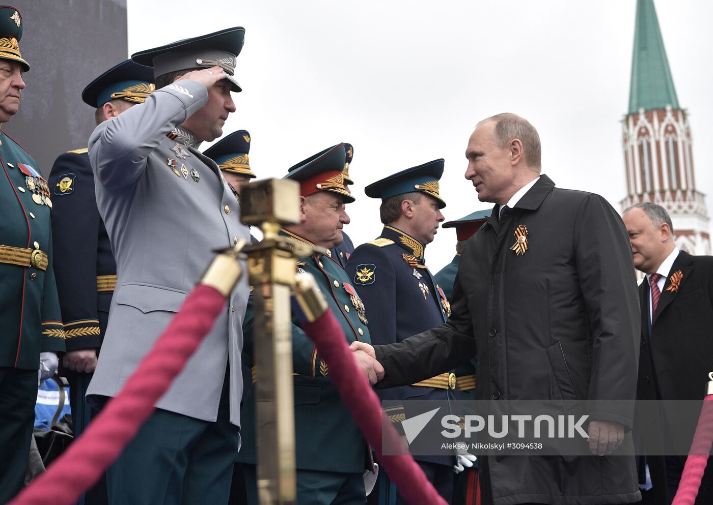 President Putin, Prime Minister Medvedev attend military parade on 72nd anniversary of victory in Great Patriotic War