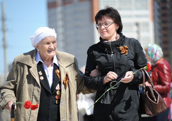 Victory Day celebrations in Russian cities