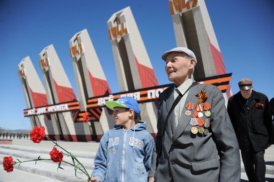 Victory Day celebrations in Russian cities