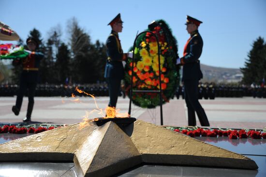 Victory Day celebrations in Russian cities