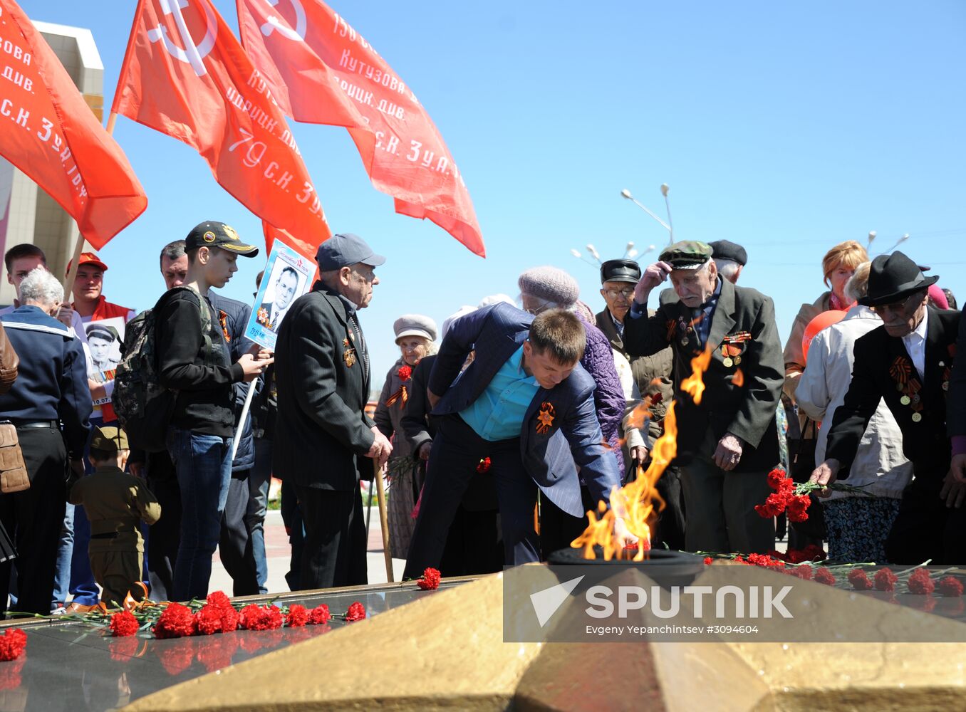 Victory Day celebrations in Russian cities