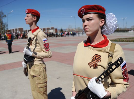 Victory Day celebrations in Russian cities