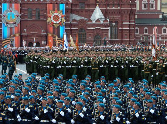 Military parade marking 72nd anniversary of Victory in 1941-45 Great Patriotic War