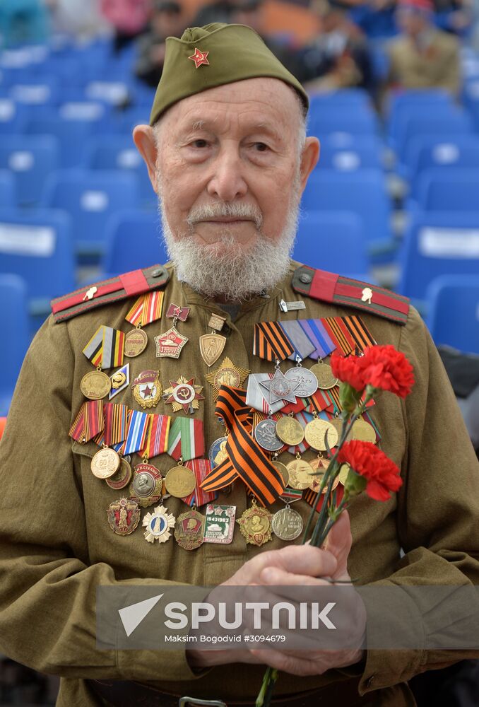 Victory Day celebrations in Russian cities