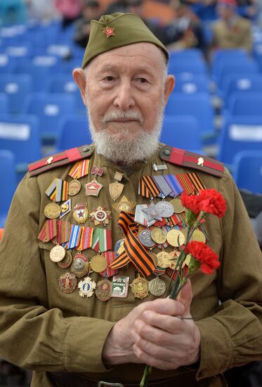 Victory Day celebrations in Russian cities