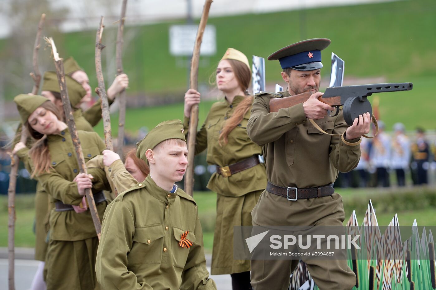 Victory Day celebrations in Russian cities