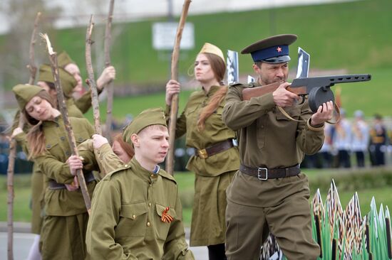 Victory Day celebrations in Russian cities