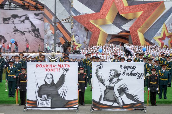 Victory Day celebrations in Russian cities