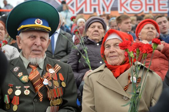 Victory Day celebrations in Russian cities