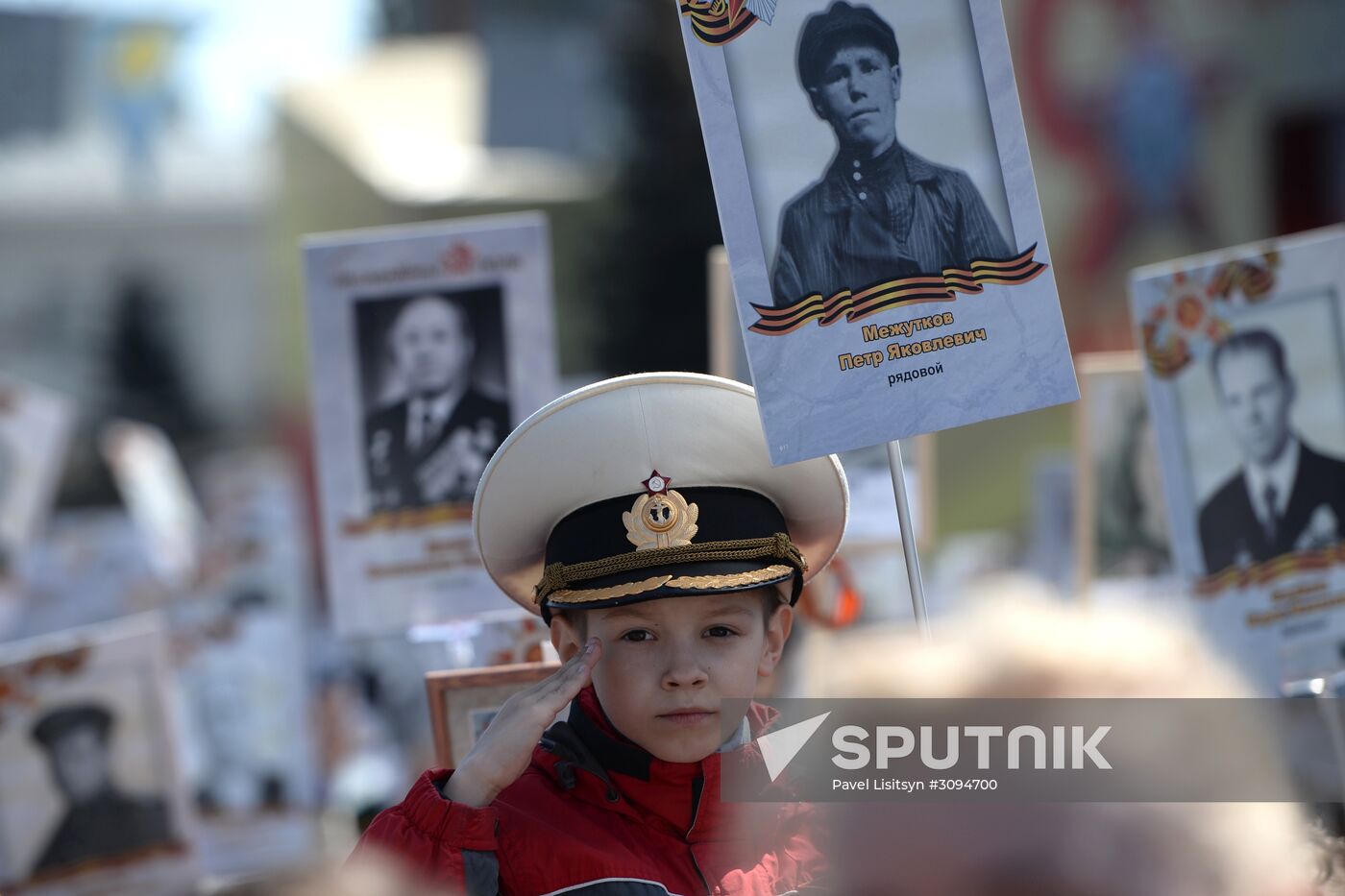 Immortal Regiment march in Russian cities