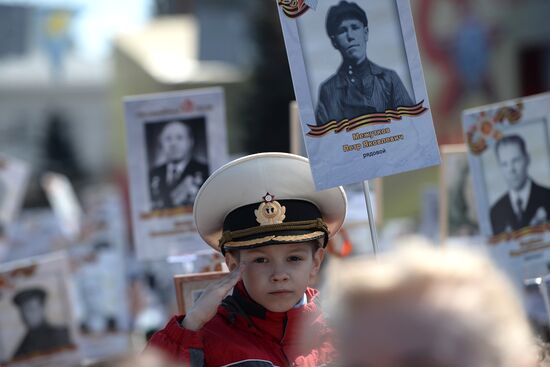 Immortal Regiment march in Russian cities