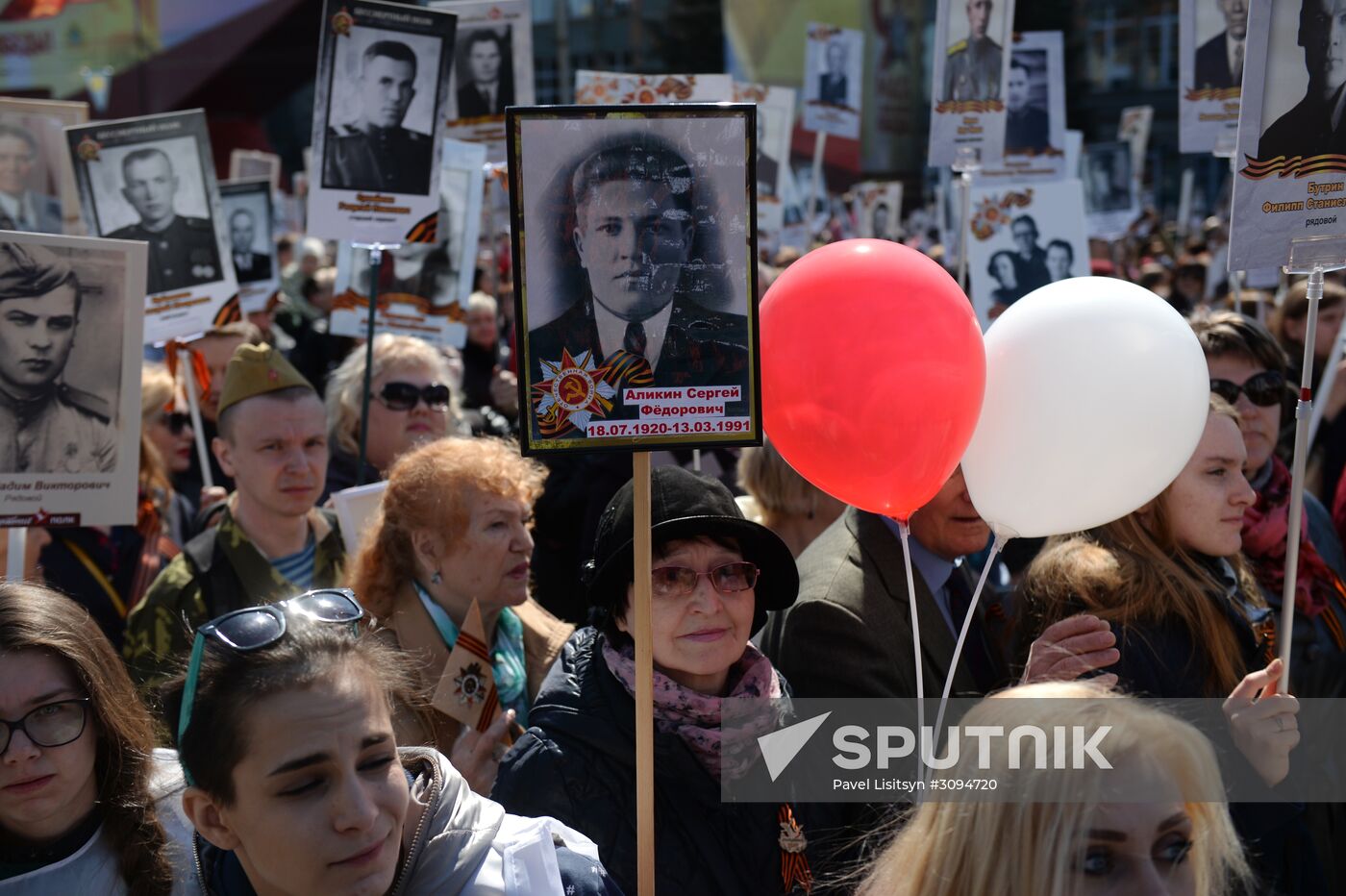 Immortal Regiment march in Russian cities