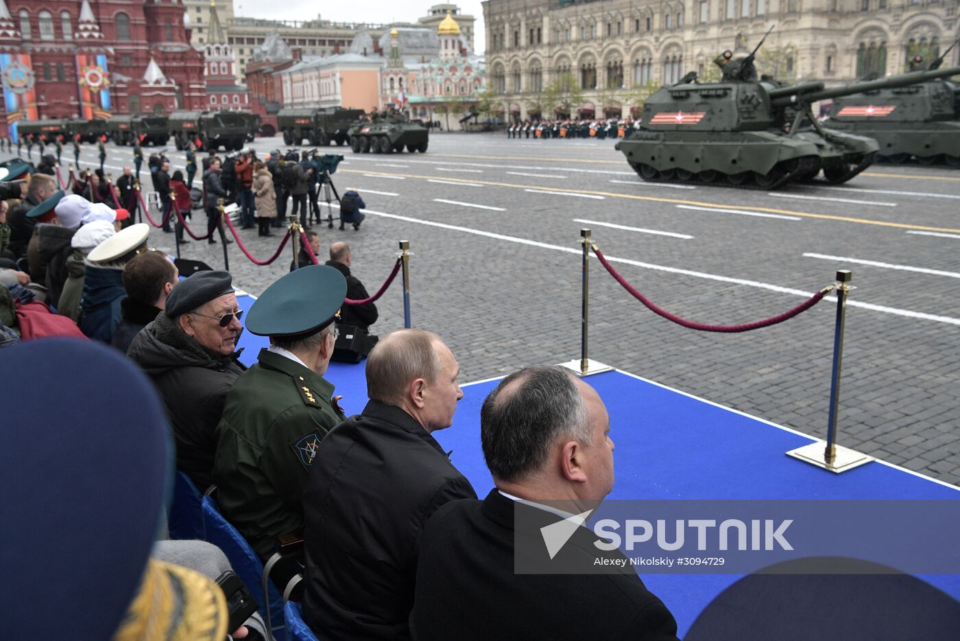 President Putin, Prime Minister Medvedev attend military parade on 72nd anniversary of victory in Great Patriotic War