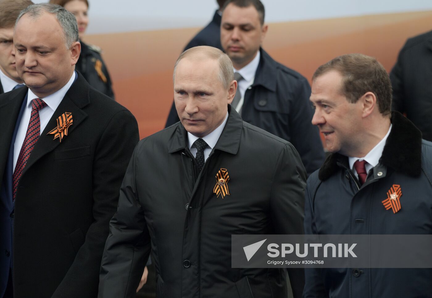 President Putin, Prime Minister Medvedev attend military parade on 72nd anniversary of victory in Great Patriotic War