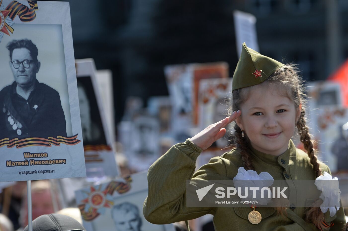 Immortal Regiment march in Russian cities