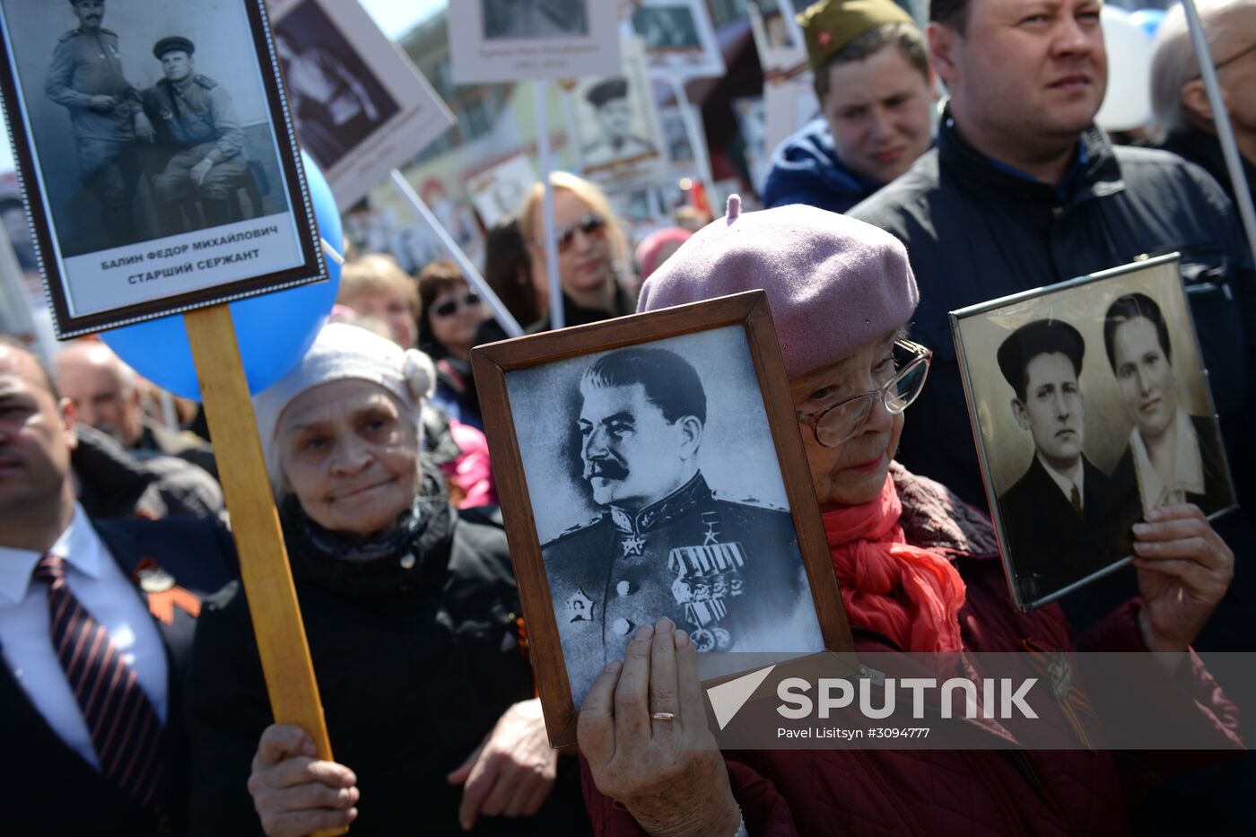 Immortal Regiment march in Russian cities