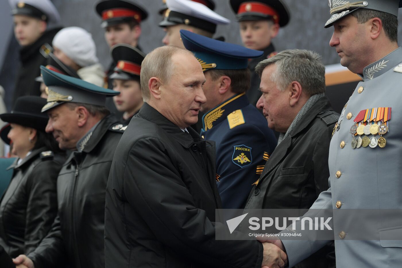 President Putin, Prime Minister Medvedev attend military parade on 72nd anniversary of victory in Great Patriotic War