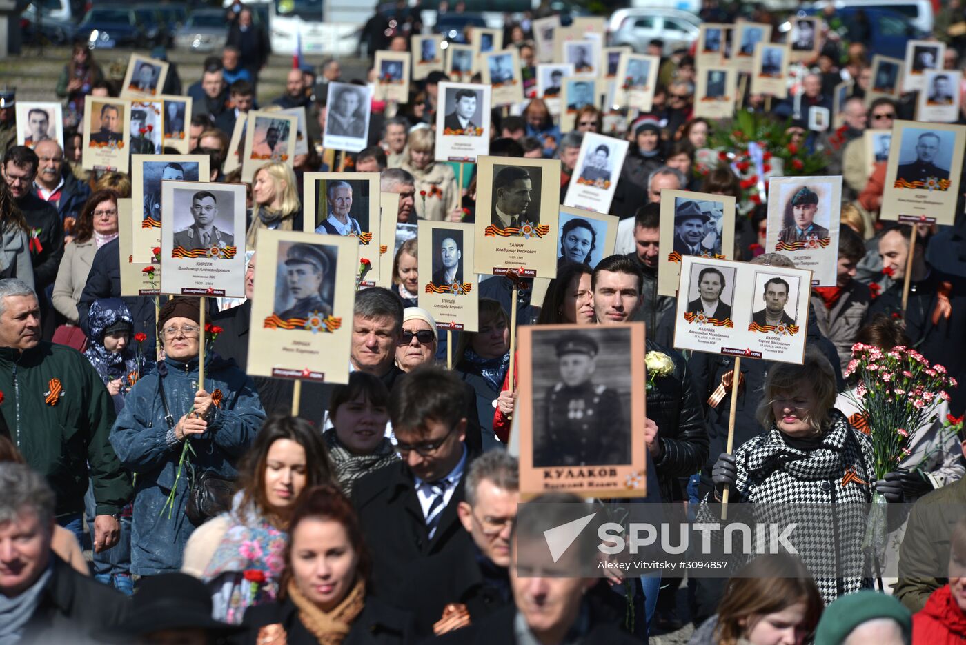 Immortal Regiment march in Europe