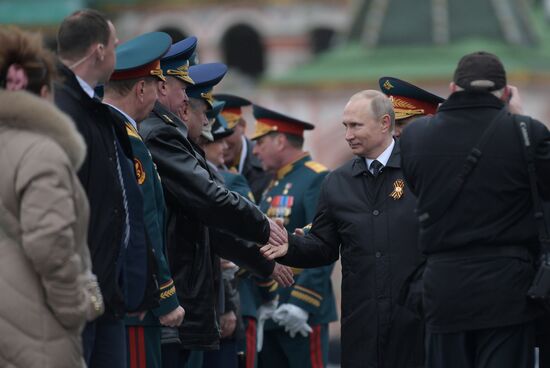 President Putin, Prime Minister Medvedev attend military parade on 72nd anniversary of victory in Great Patriotic War