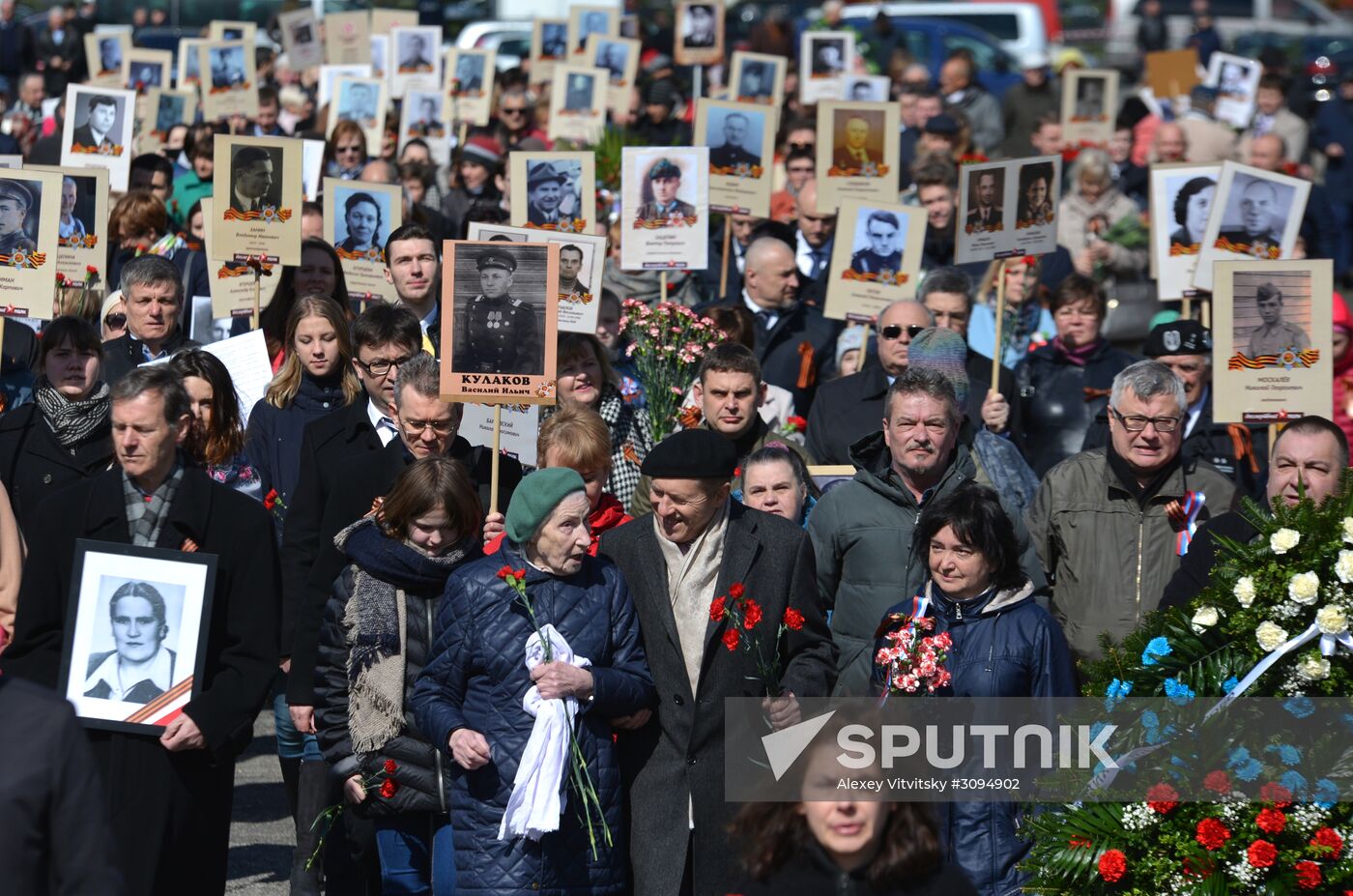 Immortal Regiment march in Europe