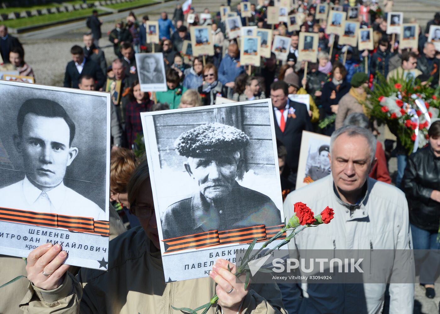 Immortal Regiment march in Europe