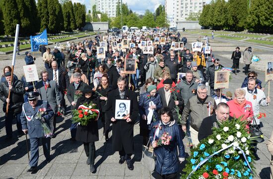 Immortal Regiment march in Europe