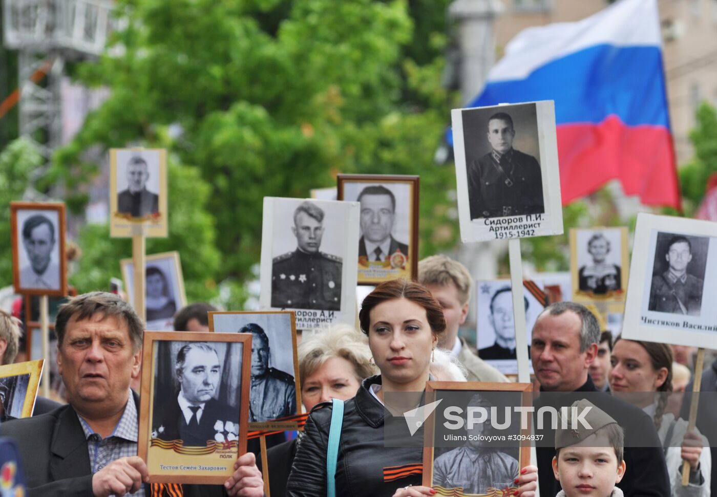 Immortal Regiment march in Russian cities