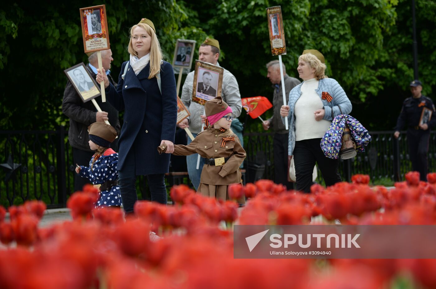 Immortal Regiment march in Russian cities