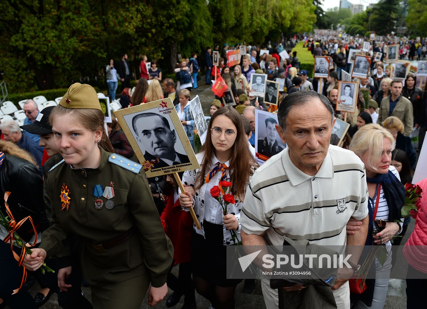 Immortal Regiment march in Russian cities