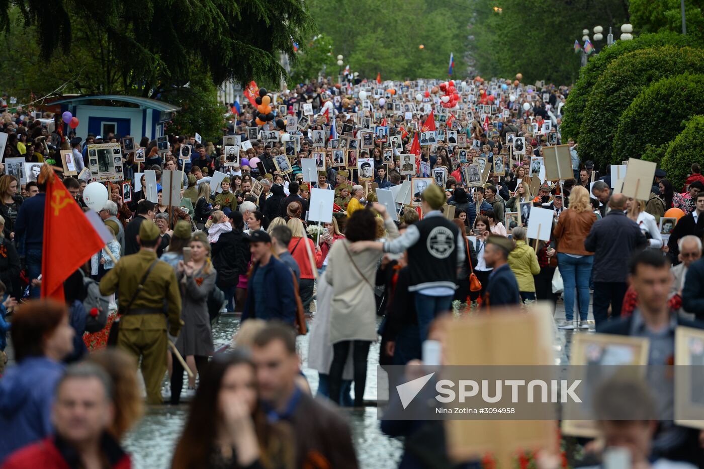 Immortal Regiment march in Russian cities